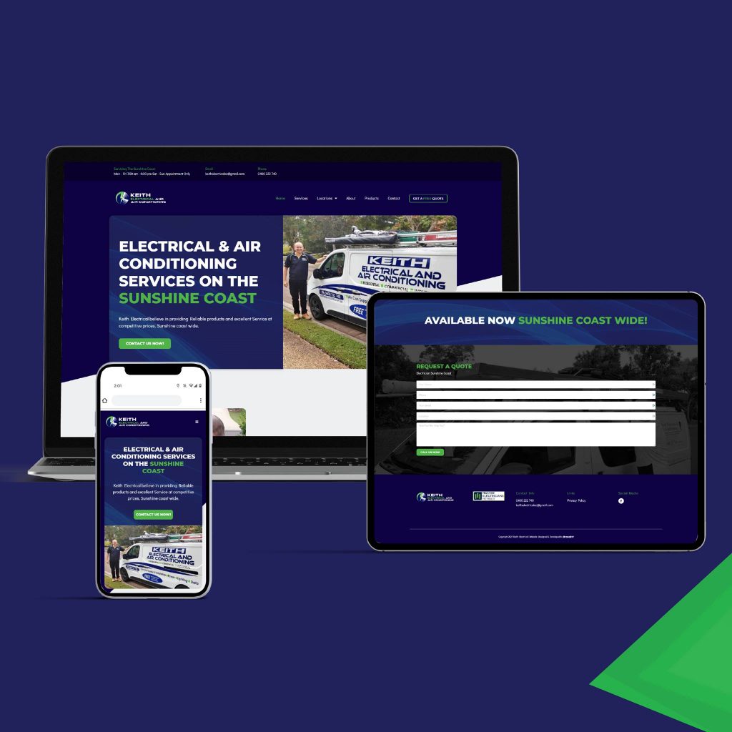 Keith Electrical Website Design & Development