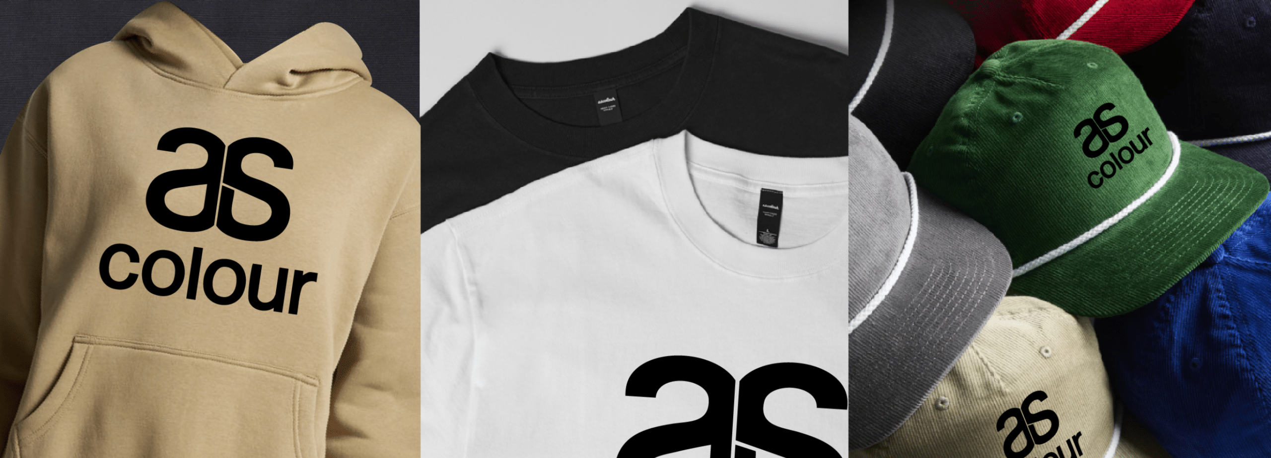 Branded AS Colour apparel produced on the Sunshine Coast with custom design