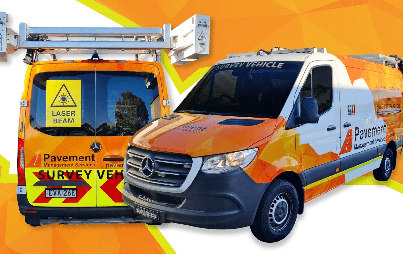 Hi Vis mining spec van with custom wrap and safety signage on the Sunshine Coast