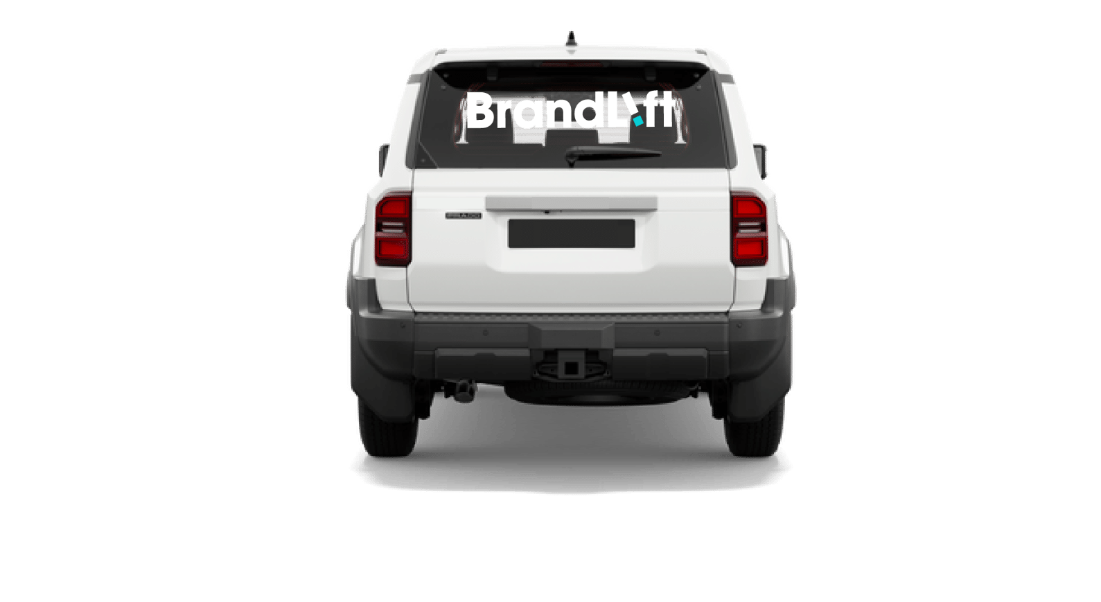 Custom rear window decal installed on a vehicle in the Sunshine Coast