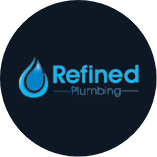 Refined Plumbing Sunshine Coast logo used in branded merchandise and apparel