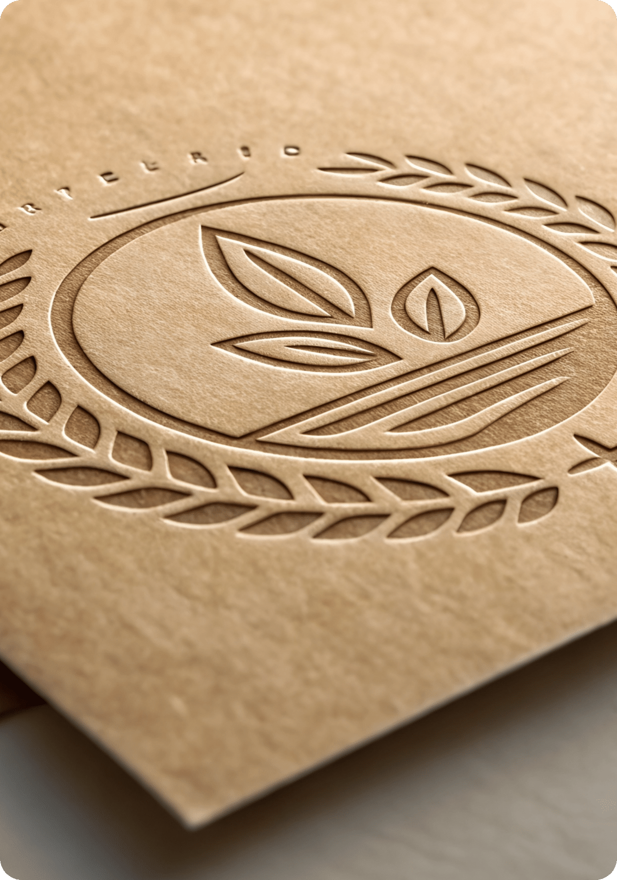 Debossed printing creating a subtle, recessed design effect on printed materials – Sunshine Coast