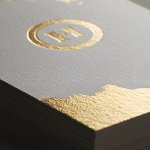 Foil stamping with metallic gold accents on printed materials – Sunshine Coast