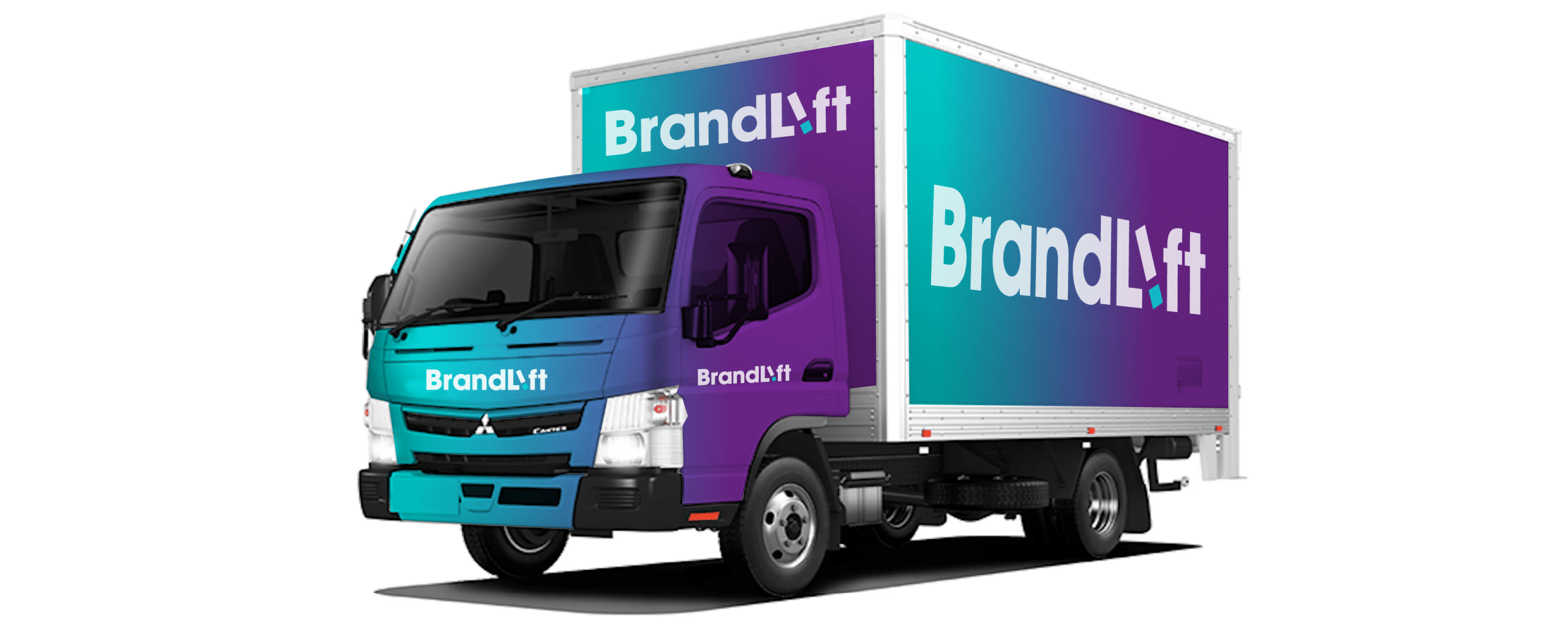 Full truck wrap featuring custom branding on a commercial vehicle in Sunshine Coast