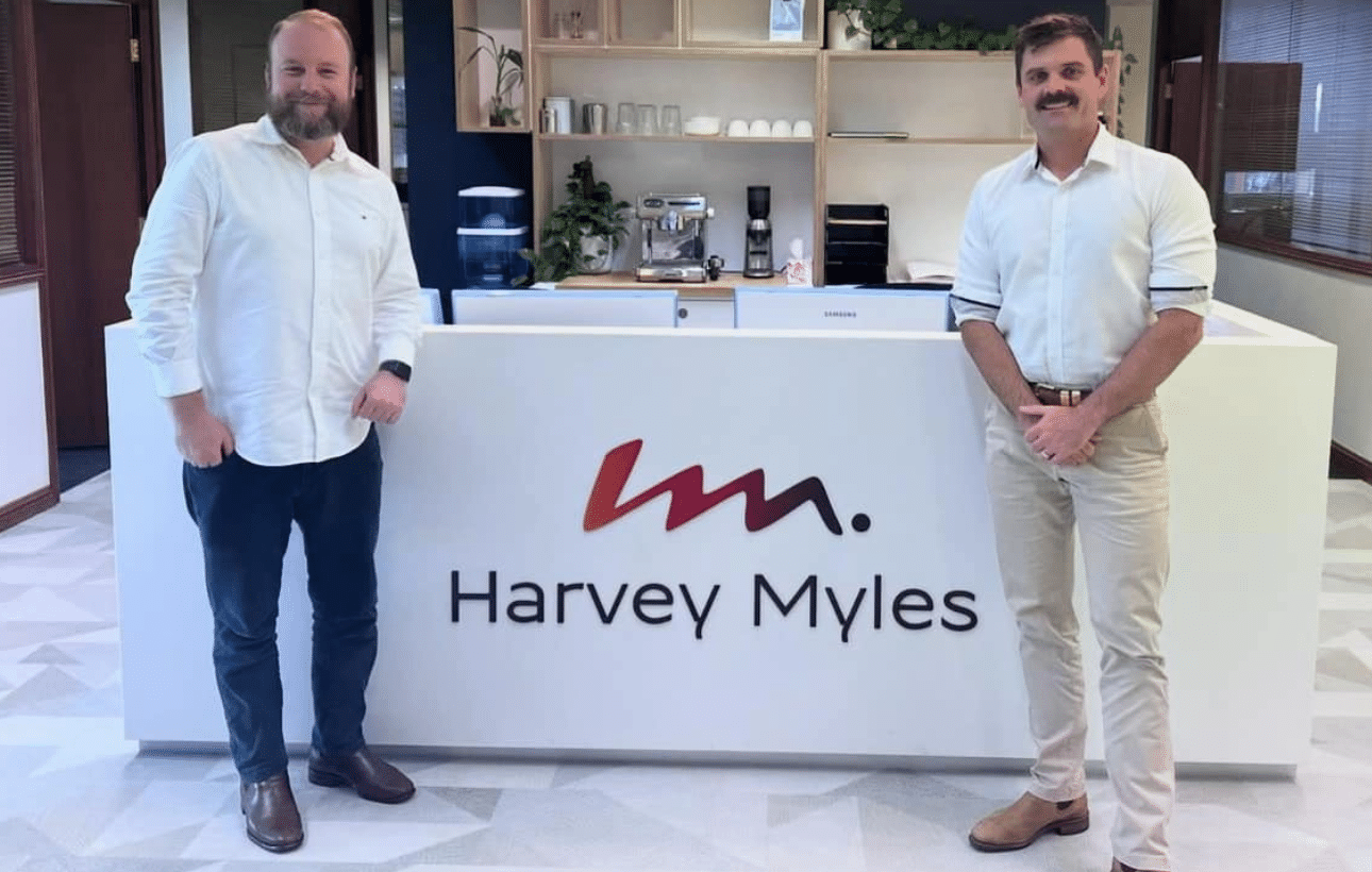 Custom reception signage for Harvey Myles in Birtinya on the Sunshine Coast