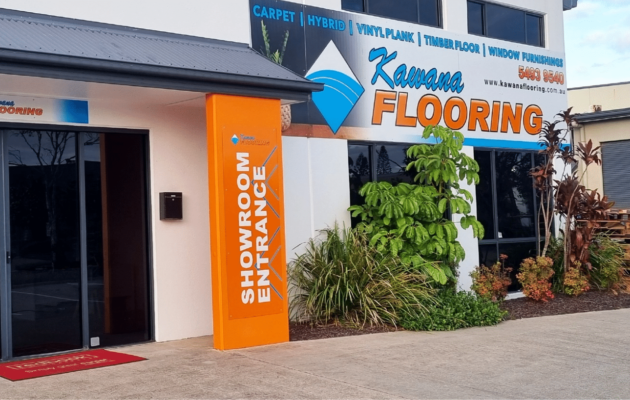 Aluminium composite panel signage for Kawana Flooring on the Sunshine Coast