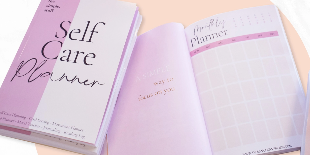 Custom printed self-care planner booklet with high-quality finish – Sunshine Coast