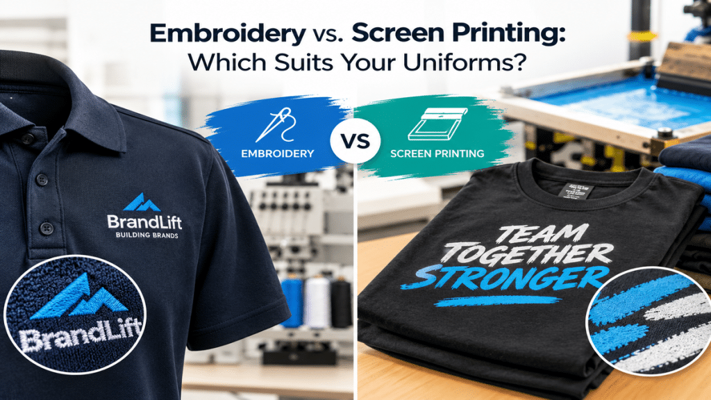 Embroidery vs. Screen Printing